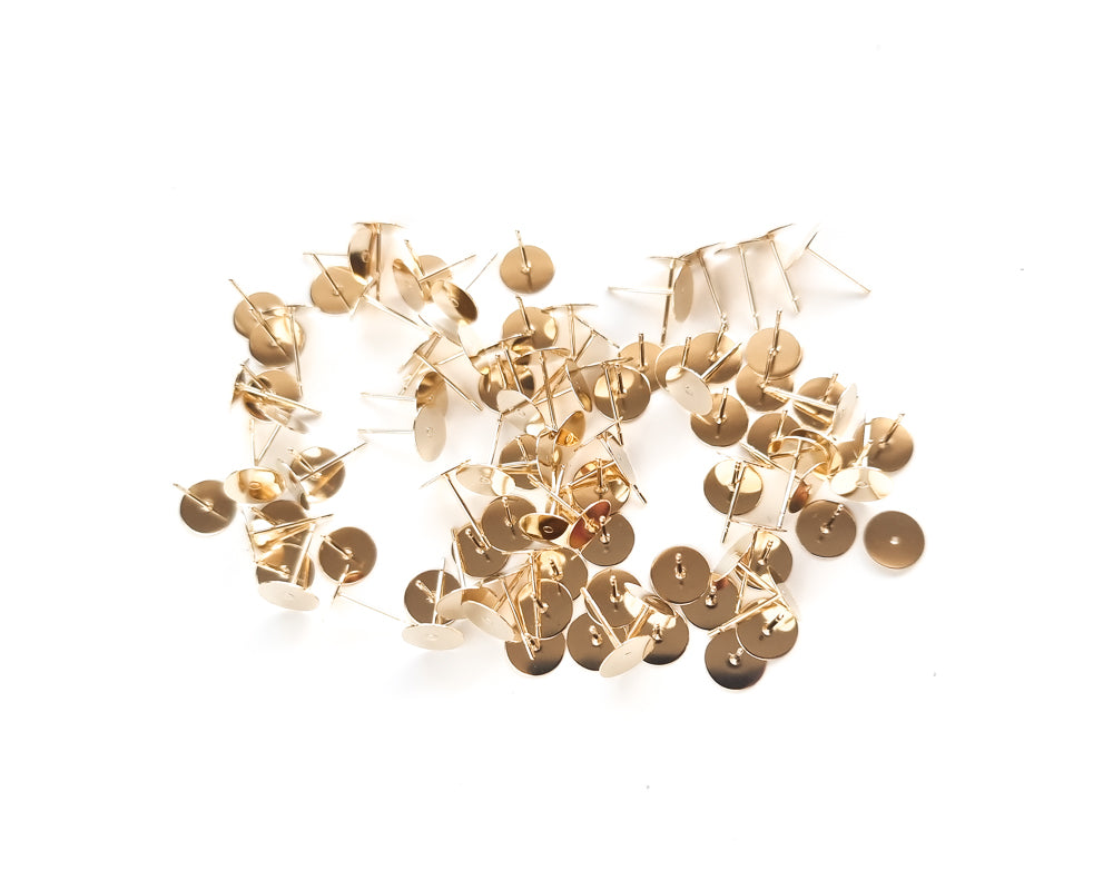 Earring Posts - 8mm - Gold – Blackbird and Violet