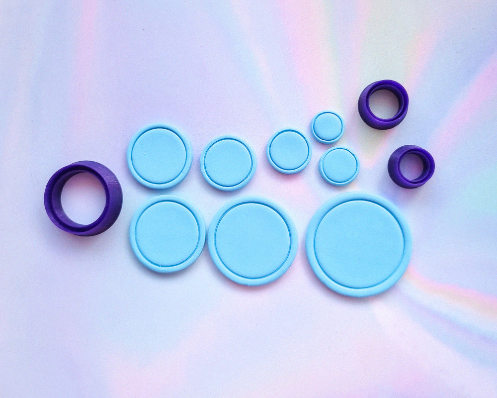 Circle Border Cutters – Blackbird and Violet