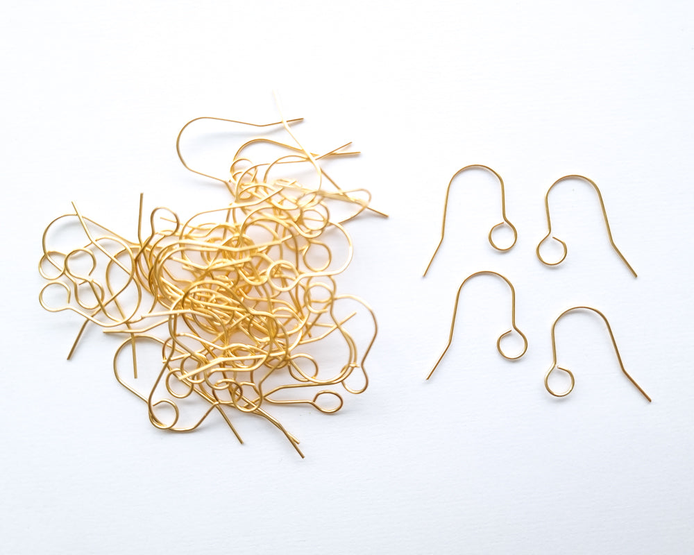 S925 Sterling Silver Earring Hooks - 8Pcs/4 Pairs Hypoallergenic 18K Gold  Plated Ear Wires Fish Hooks for Jewelry Making, Jewelry Findings Parts with  Rubber Earring Backs Stopper for DIY Jewelry - Walmart.com